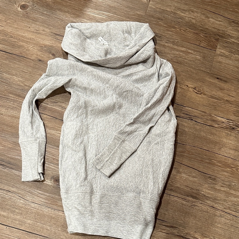 lululemon athletica Gray Cowl Neck Sweater